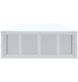 VidaXL Partytent inklapbaar met zijwanden 3x6 m wit