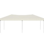 VidaXL Partytent inklapbaar 3x6 m crèmekleurig