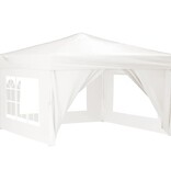 VidaXL Partytent inklapbaar met zijwanden 3x3 m wit