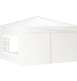 VidaXL Partytent inklapbaar met zijwanden 3x3 m wit