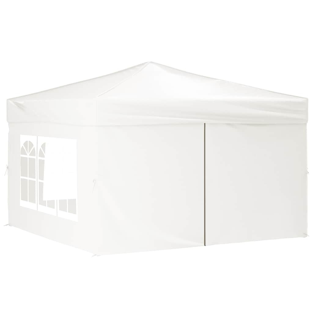 VidaXL Partytent inklapbaar met zijwanden 3x3 m wit
