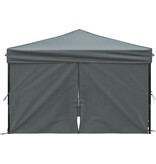 VidaXL Partytent inklapbaar met zijwanden 3x3 m antracietkleurig