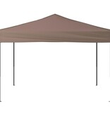 VidaXL Partytent inklapbaar 3x3 m taupe