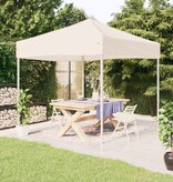 VidaXL Partytent inklapbaar 3x3 m crèmekleurig