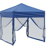 VidaXL Partytent inklapbaar met zijwanden 2x2 m blauw