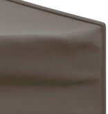 VidaXL Partytent inklapbaar met zijwanden 2x2 m taupe