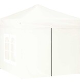 VidaXL Partytent inklapbaar met zijwanden 2x2 m wit