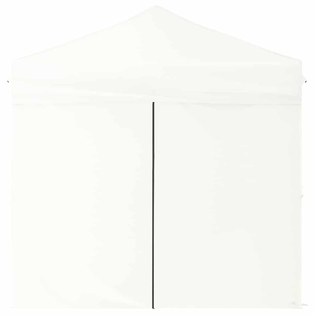 VidaXL Partytent inklapbaar met zijwanden 2x2 m wit