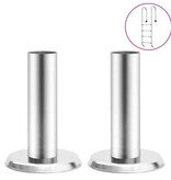 VidaXL Leuningbeugels voor zwembadladder 2 st 304 roestvrij staal