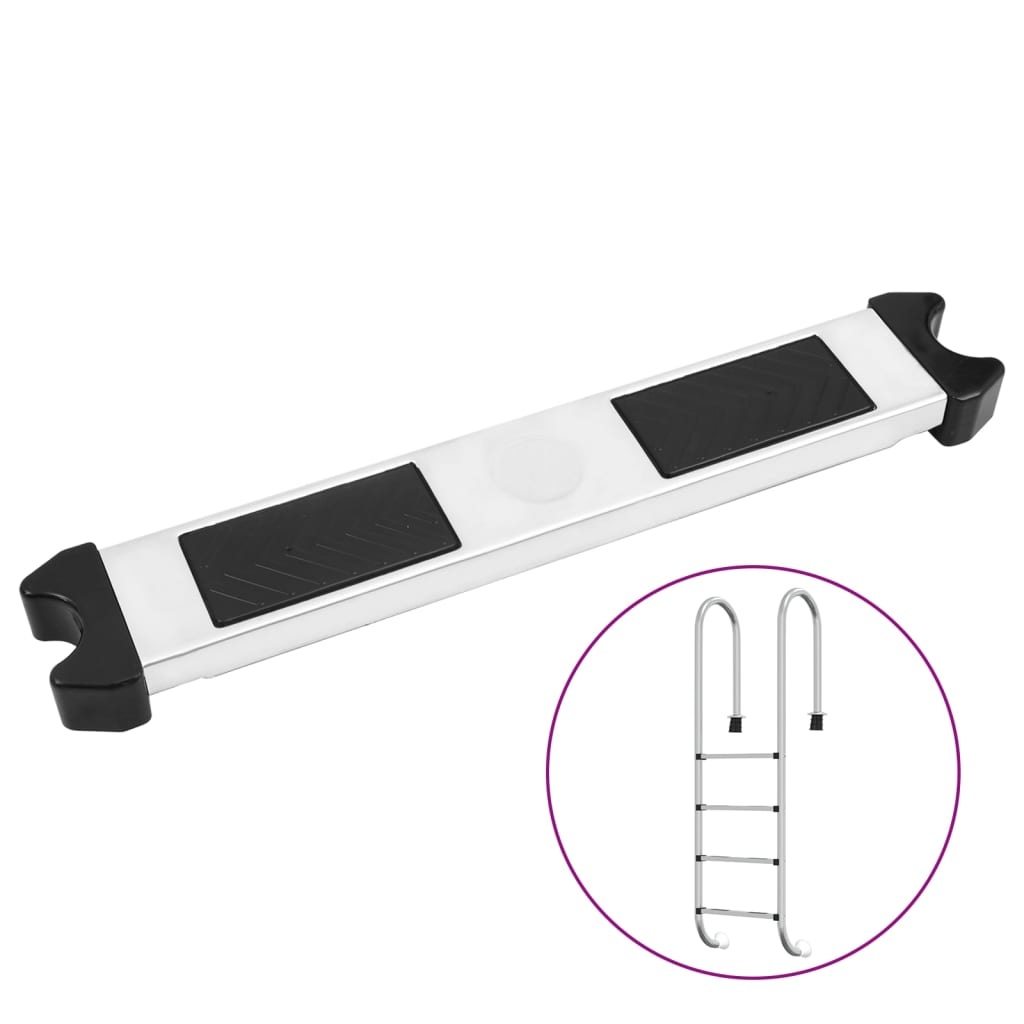 VidaXL Zwembadladder losse trede 50x9x3,5 cm 304 roestvrij staal