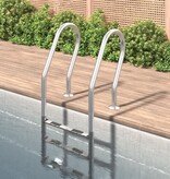 VidaXL Zwembadladder 54x38x158 cm 304 roestvrijstaal