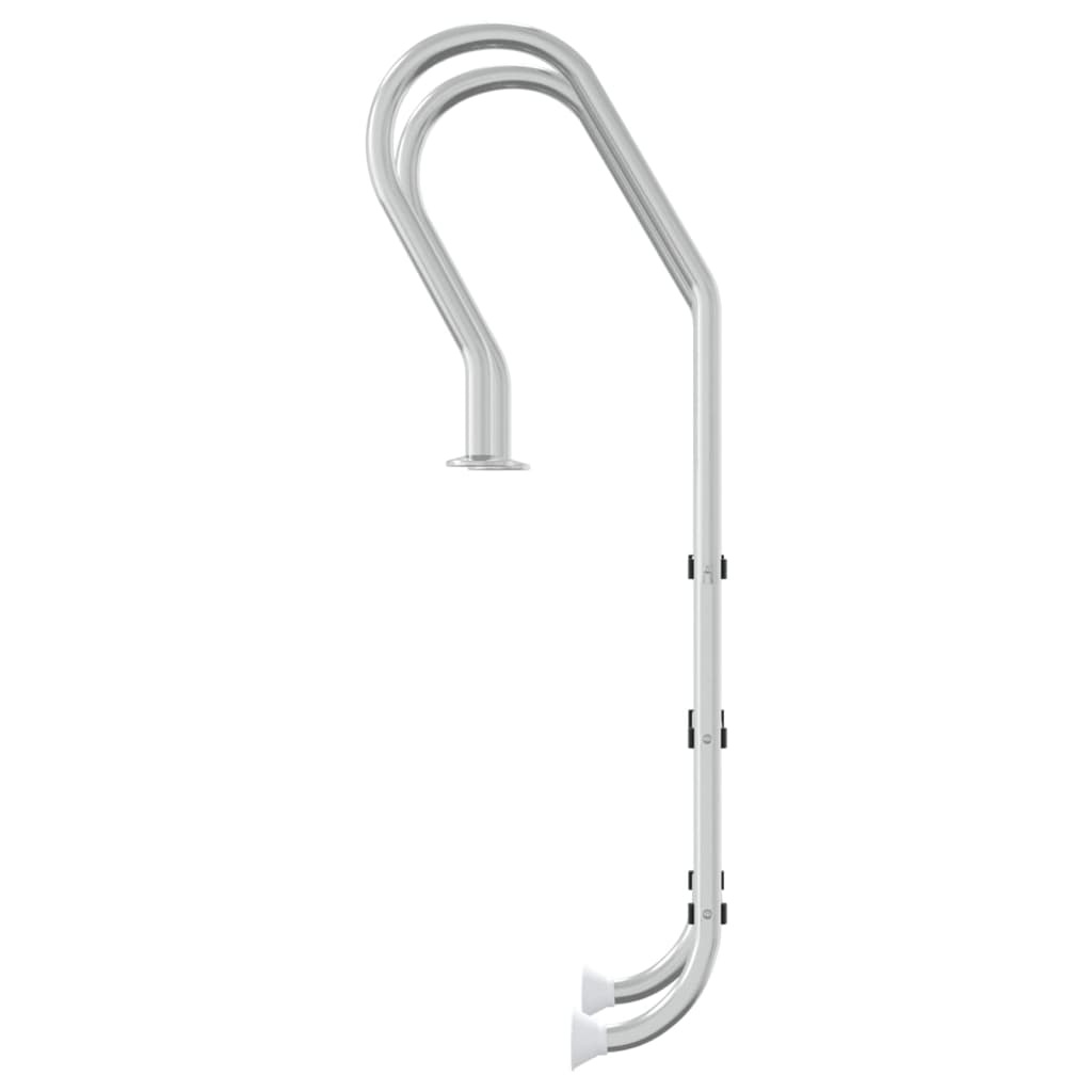 VidaXL Zwembadladder 54x38x158 cm 304 roestvrijstaal