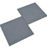 VidaXL Valtegels 6 st 50x50x3 cm rubber grijs