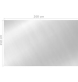 VidaXL Zwembadhoes 260x160 cm PE zilverkleurig