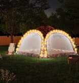 VidaXL Partytent met LED en 4 zijwanden 3,6x3,6x2,3 m camouflage
