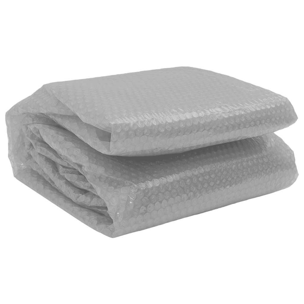 VidaXL Zwembadfolie solar drijvend 381 cm PE grijs