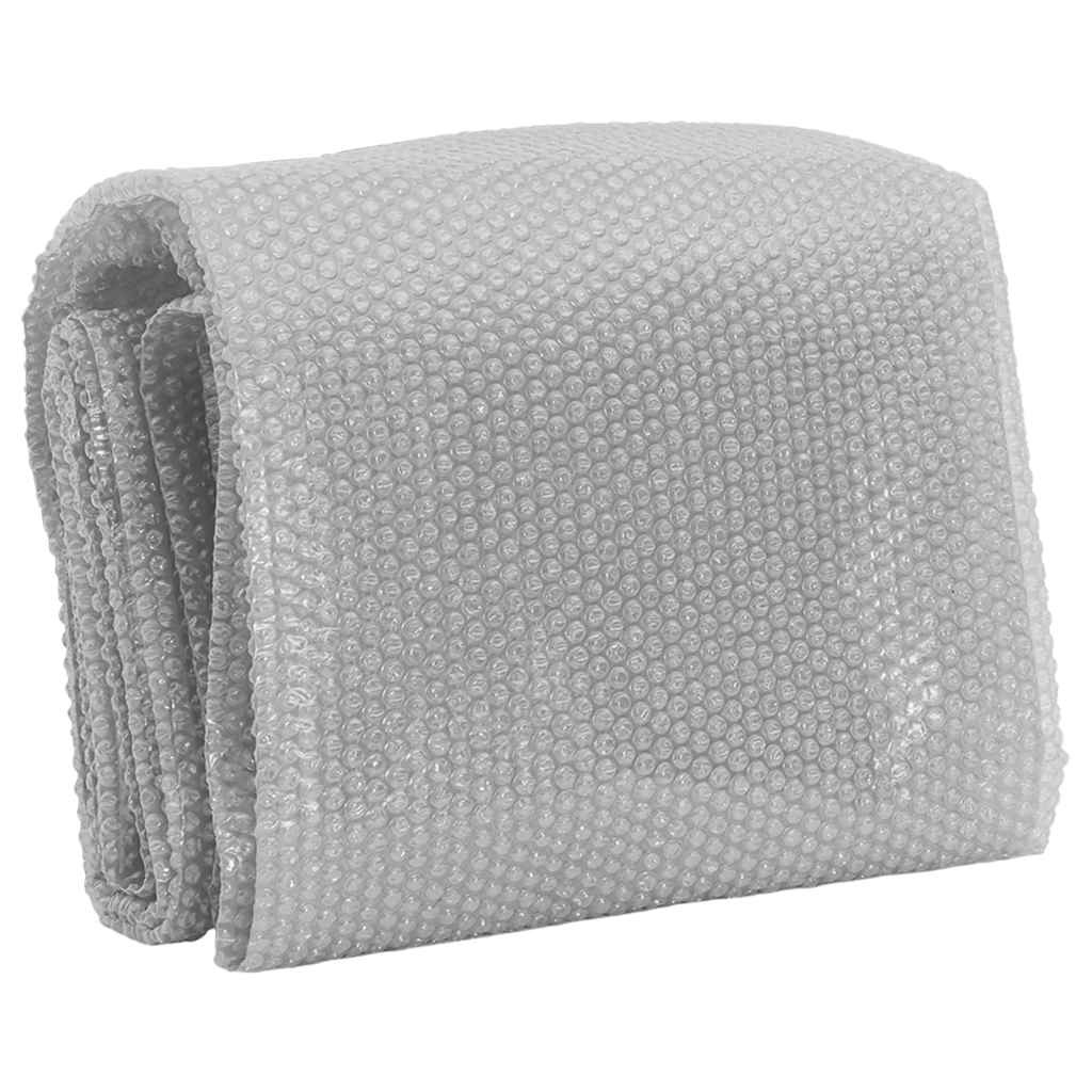 VidaXL Zwembadfolie solar drijvend 381 cm PE grijs