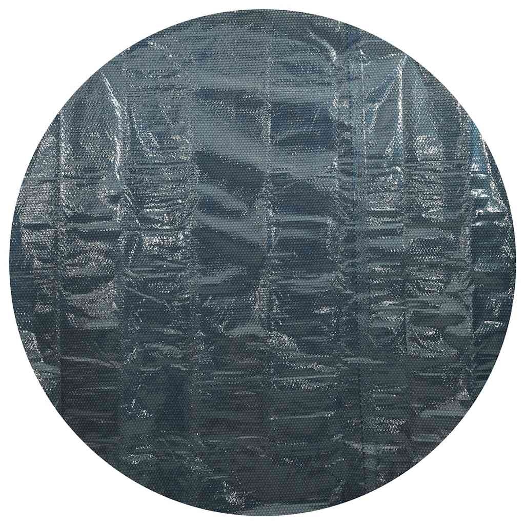 VidaXL Zwembadfolie solar drijvend 381 cm PE zwart en blauw