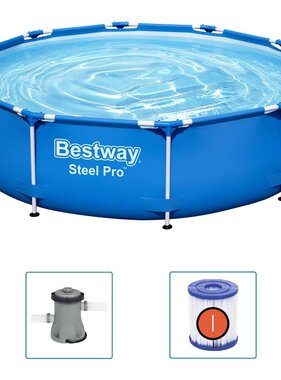 VidaXL Zwembad Steel Pro 305x76 cm