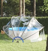 VidaXL Zwembadkoepel 440x220 cm