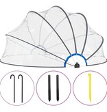 VidaXL Zwembadkoepel 440x220 cm