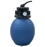 VidaXL Zwembadzandfilter met 4-positie ventiel 300 mm blauw