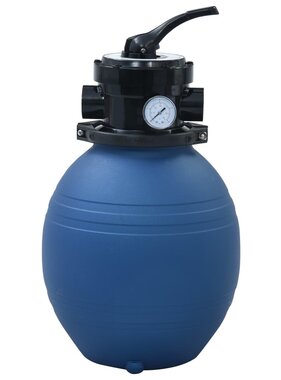 VidaXL Zwembadzandfilter met 4-positie ventiel 300 mm blauw