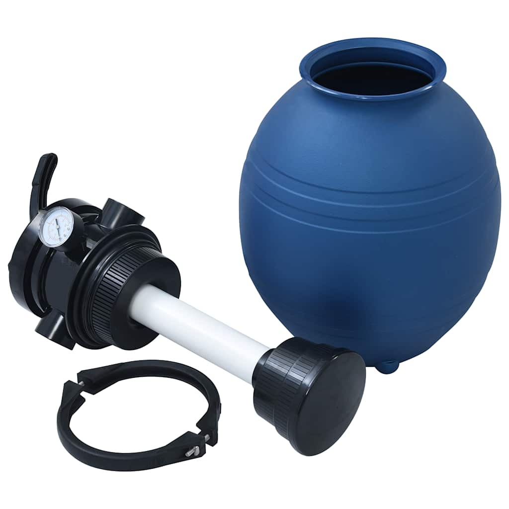 VidaXL Zwembadzandfilter met 4-positie ventiel 300 mm blauw