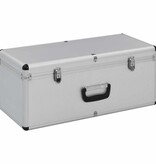 VidaXL Opbergkoffers 2 st aluminium zilverkleurig