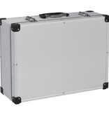 VidaXL Gereedschapskoffer 46x33x16 cm aluminium zilverkleurig