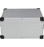 VidaXL Gereedschapskoffer 46x33x16 cm aluminium zilverkleurig