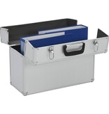 VidaXL Gereedschapskoffer 47x36x20 cm aluminium zilverkleurig
