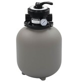 VidaXL Zwembadzandfilter met 4-positie ventiel 350 mm grijs