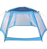 VidaXL Zwembadtent 590x520x250 cm stof blauw