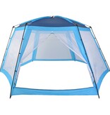 VidaXL Zwembadtent 590x520x250 cm stof blauw