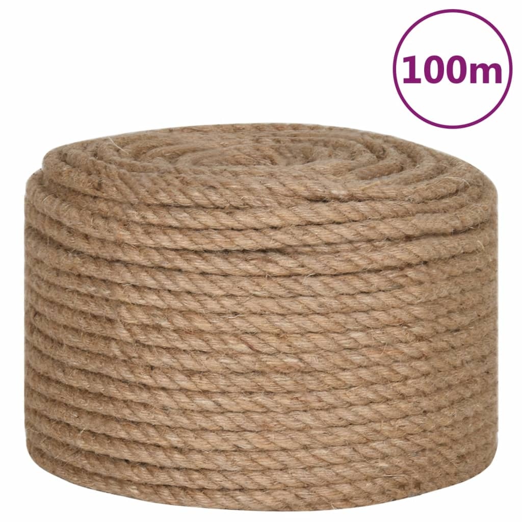 VidaXL Touw 100% jute 10 mm 100 m