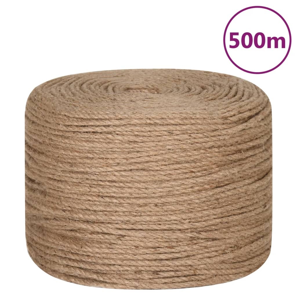 VidaXL Touw 100% jute 6 mm 500 m