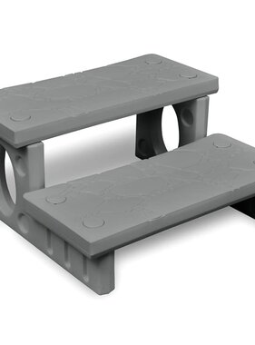 VidaXL Spatrap grijs