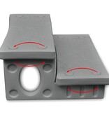 VidaXL Spatrap grijs