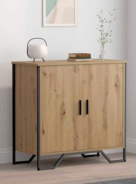 VidaXL Dressoir artisanaal eikenkleurig 78 x 35.5 x 74.5 cm