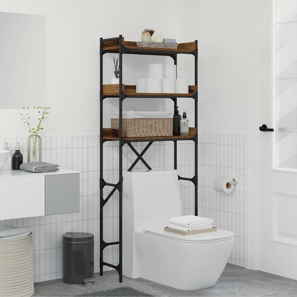 VidaXL Wasmachineplank Oud hout 67 x 25 x 163 cm Bewerkt hout