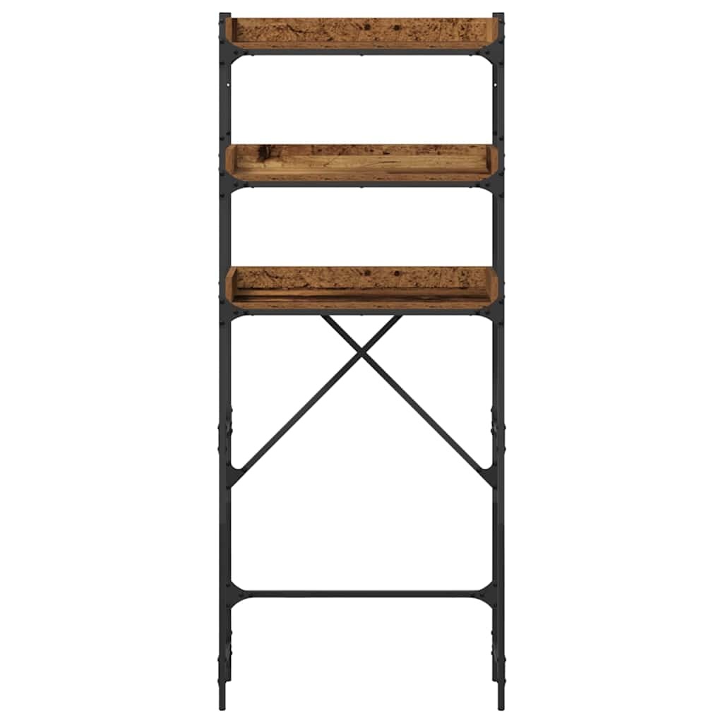 VidaXL Wasmachineplank Oud hout 67 x 25 x 163 cm Bewerkt hout