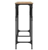 VidaXL Wandtafel artisanaal eikenkleurig 140 x 29 x 75 cm Bewerkt hout