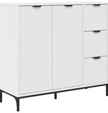 VidaXL Dressoir met lade Wit 89,5 x 33 x 82 cm Bewerkt hout