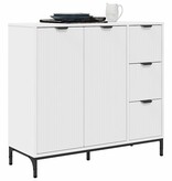 VidaXL Dressoir met lade Wit 89,5 x 33 x 82 cm Bewerkt hout