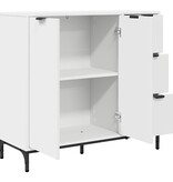 VidaXL Dressoir met lade Wit 89,5 x 33 x 82 cm Bewerkt hout