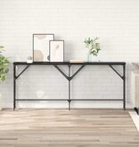 VidaXL Wandtafel Zwart eiken 180 x 29 x 75 cm Bewerkt hout