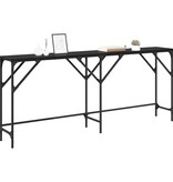 VidaXL Wandtafel Zwart eiken 180 x 29 x 75 cm Bewerkt hout