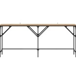 VidaXL Wandtafel artisanaal eikenkleurig 180 x 29 x 75 cm Bewerkt hout