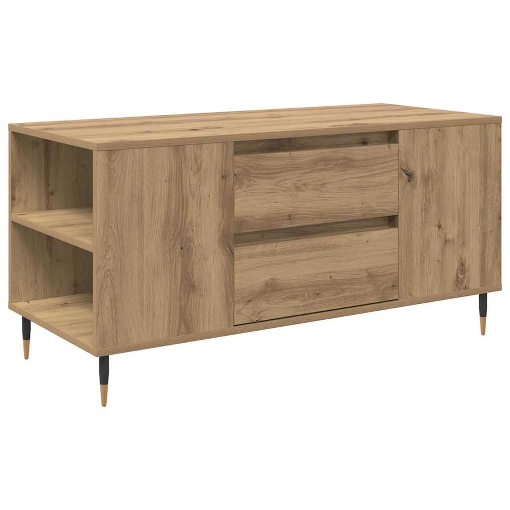 VidaXL Salontafel artisanaal eikenkleurig 102 x 44.5 x 50 cm